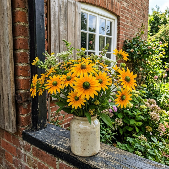 300 Green Black Eyed Susan Seeds for Home Garden - Stunning Yard Decor, Fast Growing