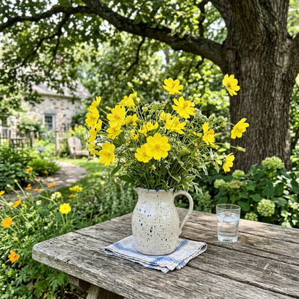 Exquisite 100 Cosmos Flower Seeds, Yellow - Drought Tolerant, for Planting, Long Lasting Patio Blooms
