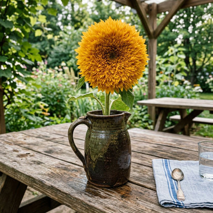 100 Rusty Golden Teddy Bear Sunflower Seeds Outdoor Patio Decor - Beginner Friendly Planting, Fast Growing