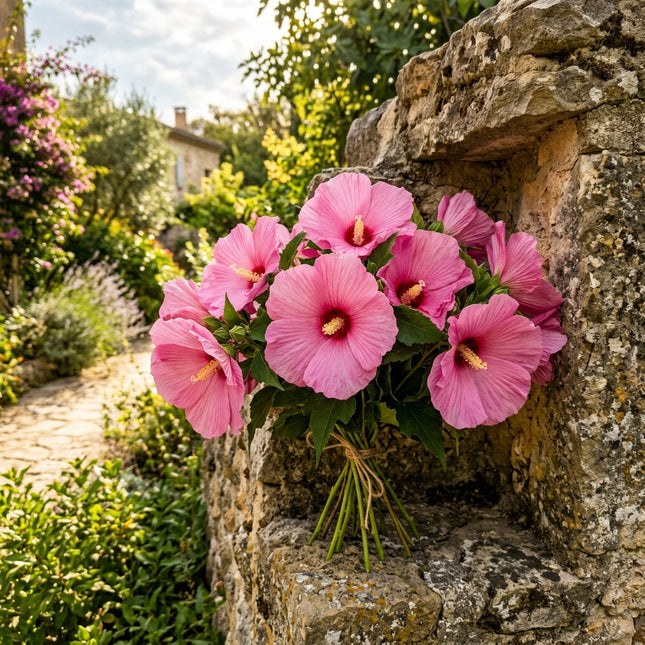 Stunning 100 Hibiscus Flower Seeds, Giant Pink - Drought Tolerant, Nature Inspired Landscape, Stunning Yard Decor
