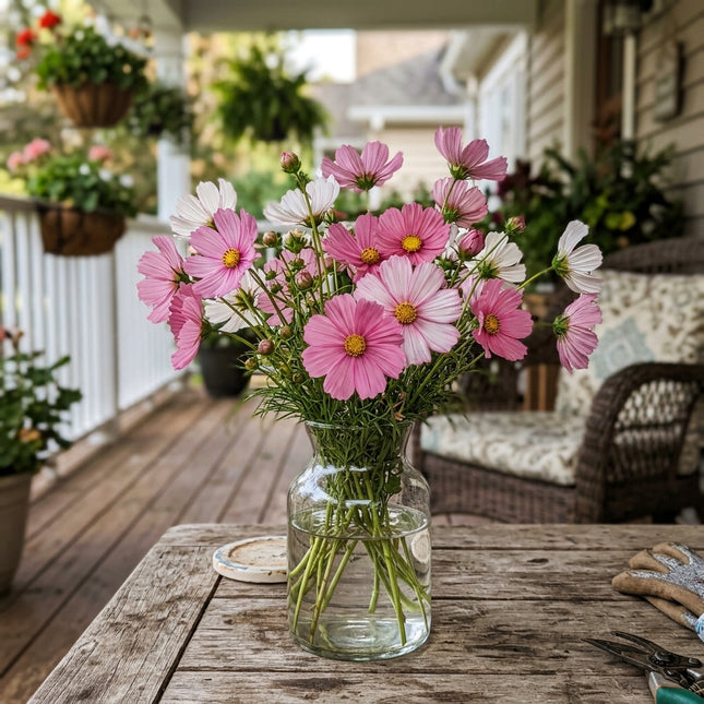 100 Seashell Cosmos Seeds Nature Inspired Landscape - Beginner Friendly Planting, Fast Growing
