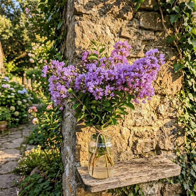 Fresh 100 Lavender Crape Myrtle Seeds for Home Gardening - Fast Growing, Beginner Friendly Planting, Heirloom Floral Blooms