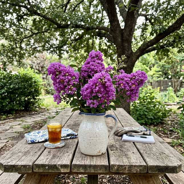 100 Count Giant Purple Crape Myrtle Seeds - Beginner Friendly Planting, Easy to Grow, Vibrant Floral Display