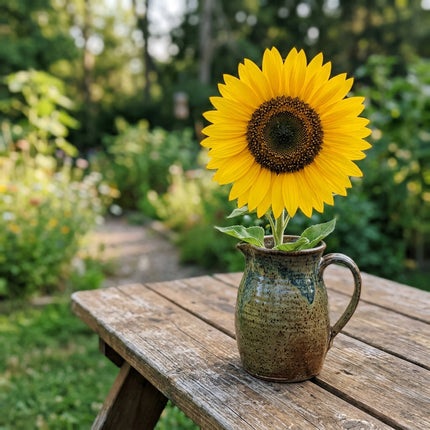 100 Count Giant Yellow Sunflower Seeds - Long Lasting Patio Blooms, for Planting, Cut Flower Arrangements