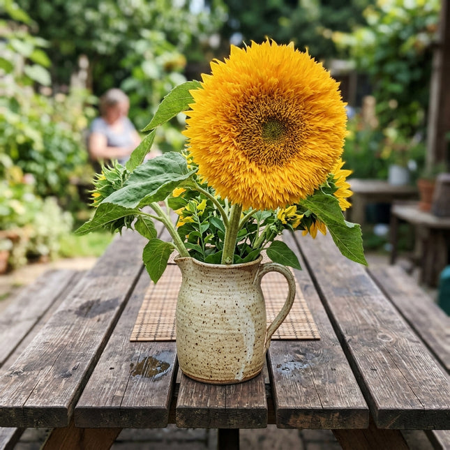 100 Count Giant Golden Teddy Bear Sunflower Seeds - Beginner Friendly Planting, for Home Garden, Fast Growing