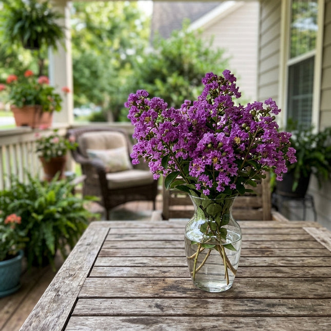 Beautiful 100 Crape Myrtle Flower Seeds, Purple - Beautiful Perennial Flowers, for Planting, Long Lasting Patio Blooms