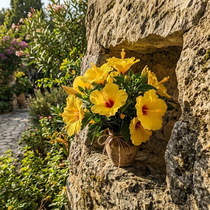 Fresh 100 Yellow Hibiscus Seeds for Home Gardening - Beautiful Perennial Flowers, Premium Heirloom Seeds, for Planting