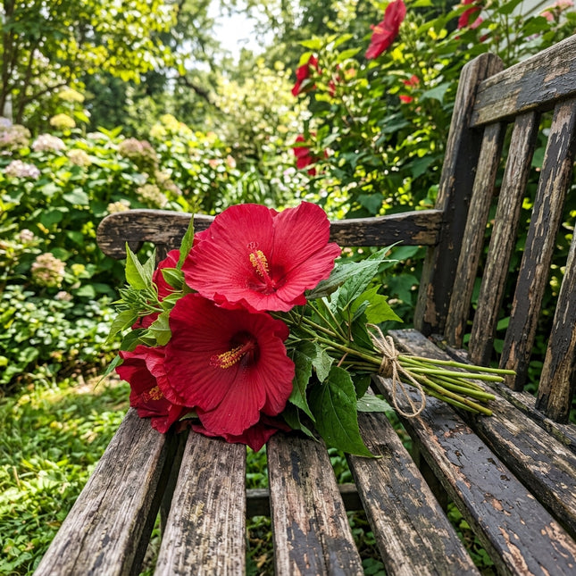 100 Count Giant Red Hibiscus Seeds - Long Lasting Patio Blooms, Heirloom Floral Blooms, Vibrant Floral Display