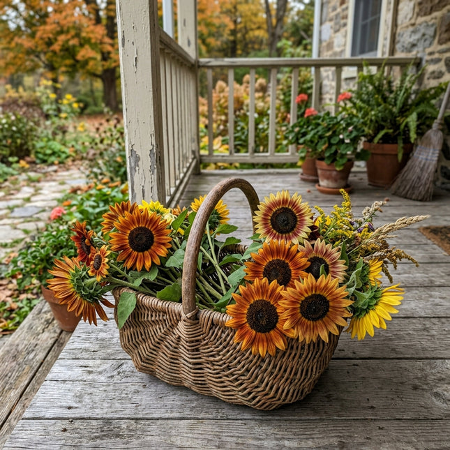100 Autumn Beauty Sunflower Seeds for Home Garden - Premium Heirloom Seeds, Fast Growing