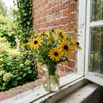 300 Count Pastel Yellow Black Eyed Susan Seeds - for Garden Borders, Outdoor Patio Decor, Beautiful Perennial Flowers