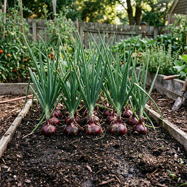 1000 Red Burgundy Onion Seeds for Planting - Premium Variety for Home Gardening