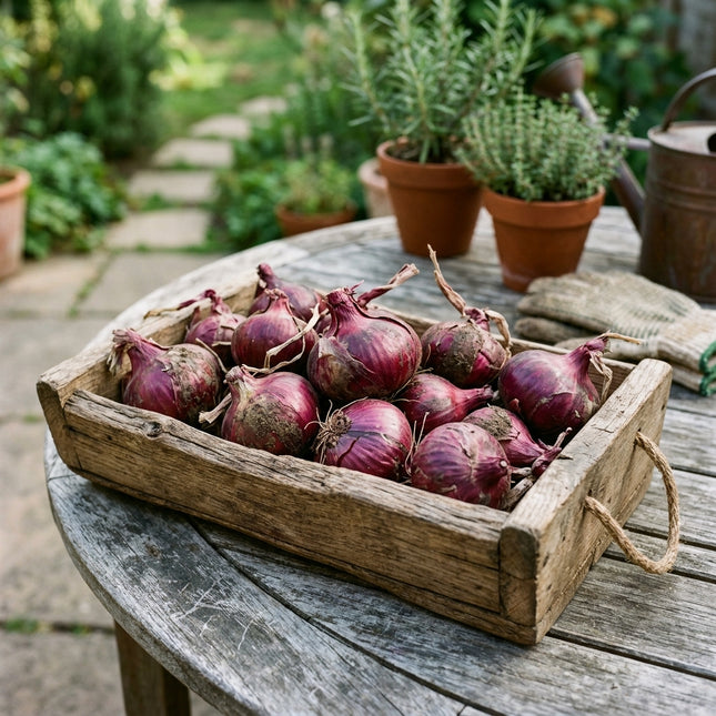 1000 Red Burgundy Onion Seeds for Planting - Premium Variety for Home Gardening