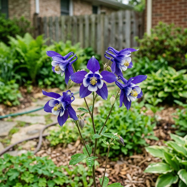 100 Deep Blue Columbine Aquilegia Seeds for Planting - Heirloom Seed Blend for Home Garden