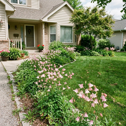 100 Soft Pink Columbine Aquilegia Seeds for Planting - Heirloom Seed Blend for Home Garden
