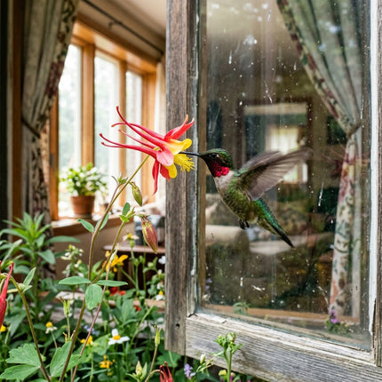 100 Vibrant Red Columbine Aquilegia Seeds for Planting - Heirloom Seed Blend for Home Garden