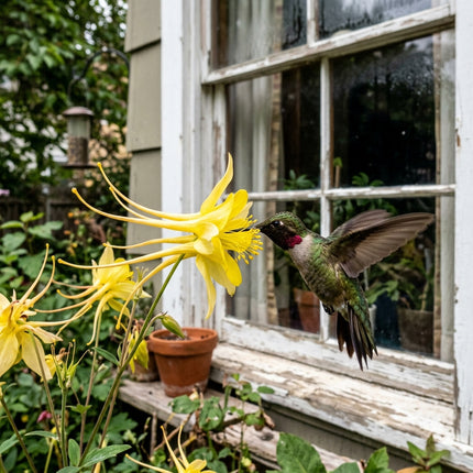 100 Golden Yellow Columbine Aquilegia Seeds for Planting - Heirloom Seed Blend for Home Garden