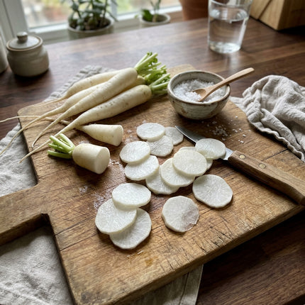 400 White Icicle Radish Seeds - Fast Growing Heirloom Vegetable Seeds