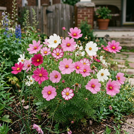 100 Sensation Mixed Cosmos Seeds for Planting - Heirloom Seed Blend for Home Garden