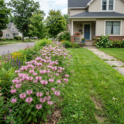 100 Bright Pink Bee Balm Monarda Seeds for Planting - Heirloom Seed Blend for Home Garden