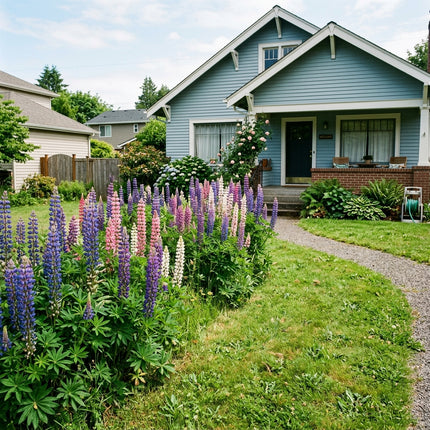 100 Russell Mixed Lupine Seeds for Planting - Heirloom Seed Blend for Home Garden