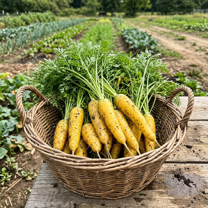 300 Amarillo Yellow Carrot Seeds - Lemon Yellow Sweet Vegetable Seeds