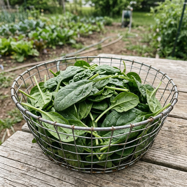 Tender Smooth-Leaf Baby Spinach Seeds - 1,100 Seeds