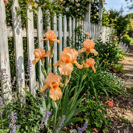 50 Count Peach Iris Seeds - Premium Heirloom Seeds, for Home Garden, Vibrant Floral Display