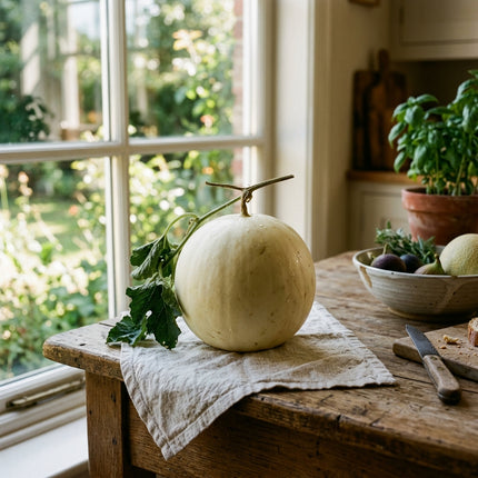50 White Skin Sweet Melon Seeds for Planting - Premium Heirloom White Skin Sweet Melon Seeds for Home Garden
