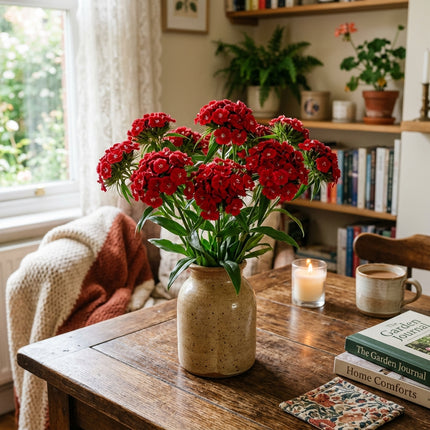 Spectacular 500 Sweet William Flower Seeds, Red - Drought Tolerant, Nature Inspired Landscape, Beginner Friendly Planting