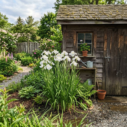 Fresh 50 Japanese White Iris Seeds for Home Gardening - Beautiful Perennial Flowers, Stunning Yard Decor, for Planting