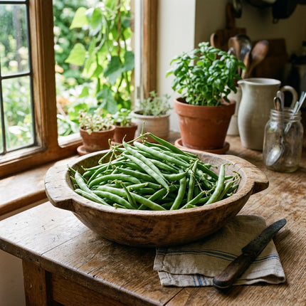 30 Pole Green Beans Seeds for Planting - Premium Heirloom Pole Green Beans Seeds for Home Garden