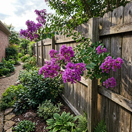 Beautiful 100 Crape Myrtle Flower Seeds, Purple - Beautiful Perennial Flowers, for Planting, Long Lasting Patio Blooms