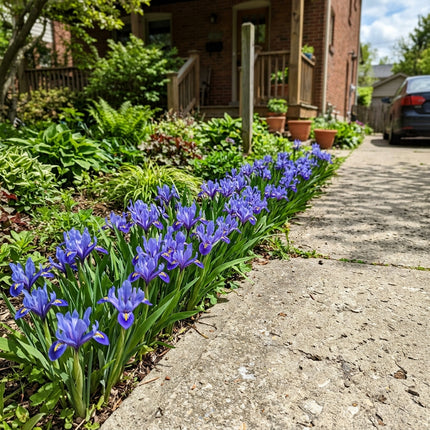 Fresh 50 Dwarf Blue Iris Seeds for Home Gardening - Beautiful Perennial Flowers, Beginner Friendly Planting, Nature Inspired Landscape