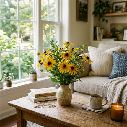 300 Classic Yellow Black Eyed Susan Seeds for Planting - Vibrant Heirloom Perennial Garden Floral Decor, Easy to Grow Outdoor Landscape Blooms, Beautiful Black Eyed Susan Plants