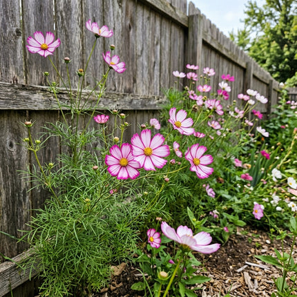 100 Count Picotee Cosmos Seeds - for Garden Borders, for Home Garden, Fast Growing
