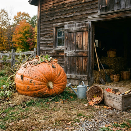 15 Giant Atlantic Pumpkin Seeds for Planting - Premium Heirloom Giant Atlantic Pumpkin Seeds for Home Garden
