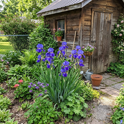 Spectacular 50 Iris Flower Seeds, Bearded Blue - Drought Tolerant, Nature Inspired Landscape, Beginner Friendly Planting