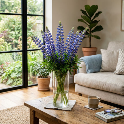100 Blue Russell Lupine Seeds for Planting - Vibrant Heirloom Perennial Garden Floral Decor, Easy to Grow Outdoor Landscape Blooms, Beautiful Russell Lupine Plants