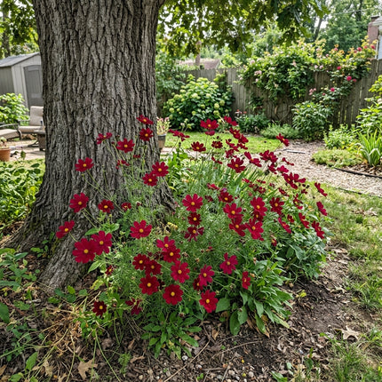 100 Crimson Cosmos Seeds Heirloom Floral Blooms - Beginner Friendly Planting, Cut Flower Arrangements