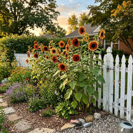Exquisite 100 Sunflower Flower Seeds, Evening Sun - Vibrant Floral Display, for Planting, Beginner Friendly Planting