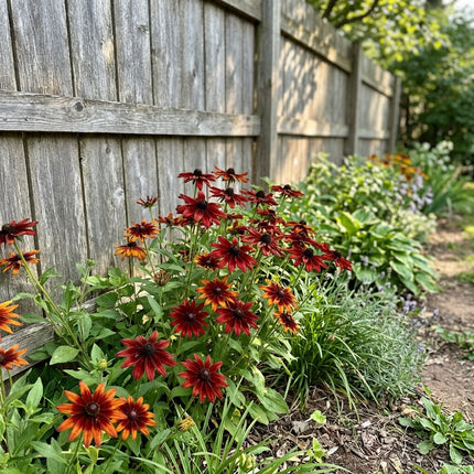 Fresh 300 Cherry Red Black Eyed Susan Seeds for Home Gardening - Beautiful Perennial Flowers, Stunning Yard Decor, for Planting