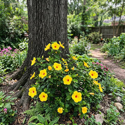 Fresh 100 Yellow Hibiscus Seeds for Home Gardening - Beautiful Perennial Flowers, Premium Heirloom Seeds, for Planting