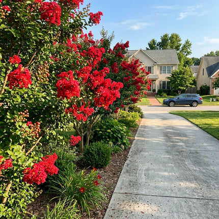 Fresh 100 Red Crape Myrtle Seeds for Home Gardening - Fast Growing, Stunning Yard Decor, for Home Garden
