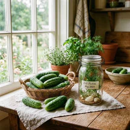 50 Pickling Cucumber Seeds for Planting - Premium Heirloom Pickling Cucumber Seeds for Home Garden