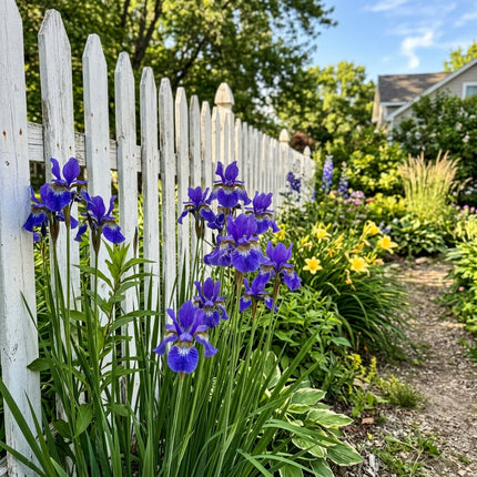 Spectacular 50 Iris Flower Seeds, Siberian Blue - Fast Growing, Easy to Grow, for Garden Borders