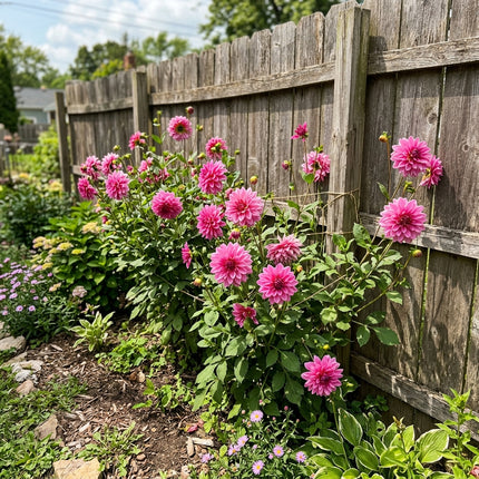 Breathtaking 50 Dahlia Flower Seeds, Pink - Fast Growing, Easy to Grow, Premium Heirloom Seeds