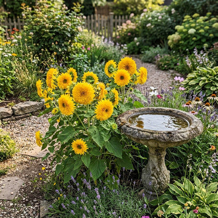 Magnificent 100 Teddy Bear Sunflower Flower Seeds, Lemon Yellow - Beautiful Perennial Flowers, Easy to Grow, Long Lasting Patio Blooms