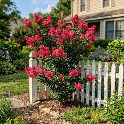 100 Count Watermelon Red Crape Myrtle Seeds - Stunning Yard Decor, Heirloom Floral Blooms, Cut Flower Arrangements