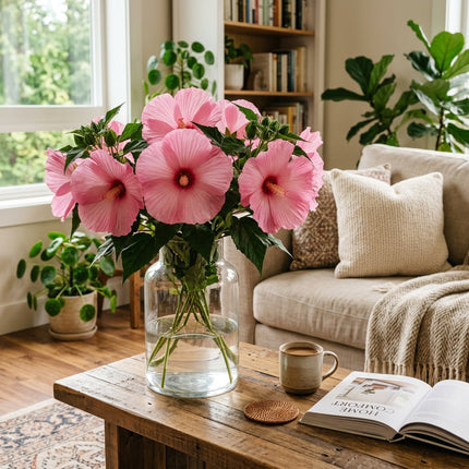 100 Pink Giant Hibiscus Seeds - Beautiful Garden Plants - Easy to Grow