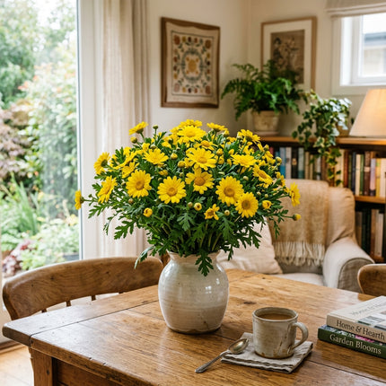 Spectacular 100 Garland Chrysanthemum Flower Seeds, Yellow - Drought Tolerant, Nature Inspired Landscape, Beginner Friendly Planting